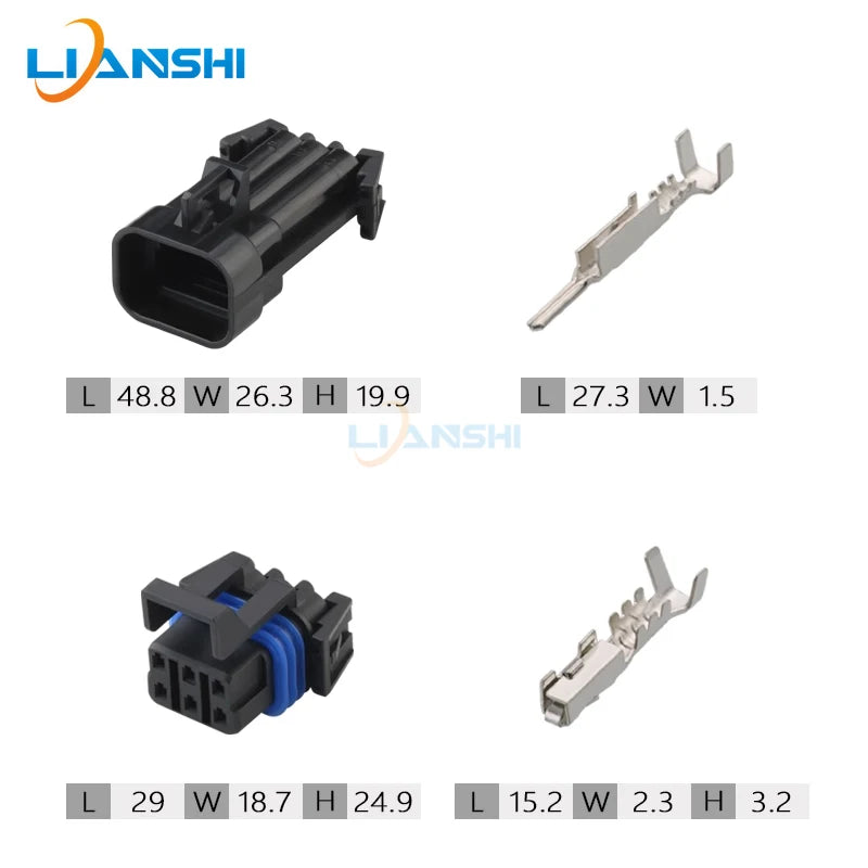 12124107 12052848 Automotive Throttle sensor plug 6P male/female connector with terminal DJ7064B-1.5-11/21