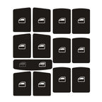 Door Lock Window Switch Button Repair Sticker For A3 8P 2004-2008 Radio Clima For ESP Headlight Button Repair Worn Knob Switch