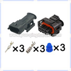 3 Pin Connector Waterproof 3.5mm Male Female Connector Automobile Wiring Harness Cable Plug for Bosch 1928404227 1928403966