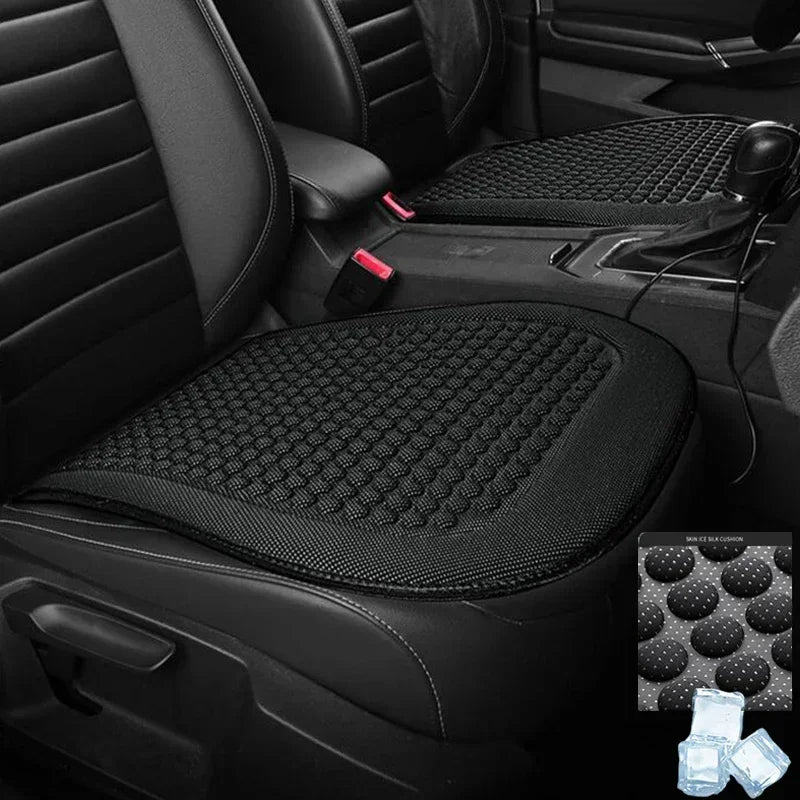 Winter Car Seat Cushion Short Plush Seat Protector Pad with Non-Slip Backing Flocking Cloth Cover Universal Front Covers Amagi
