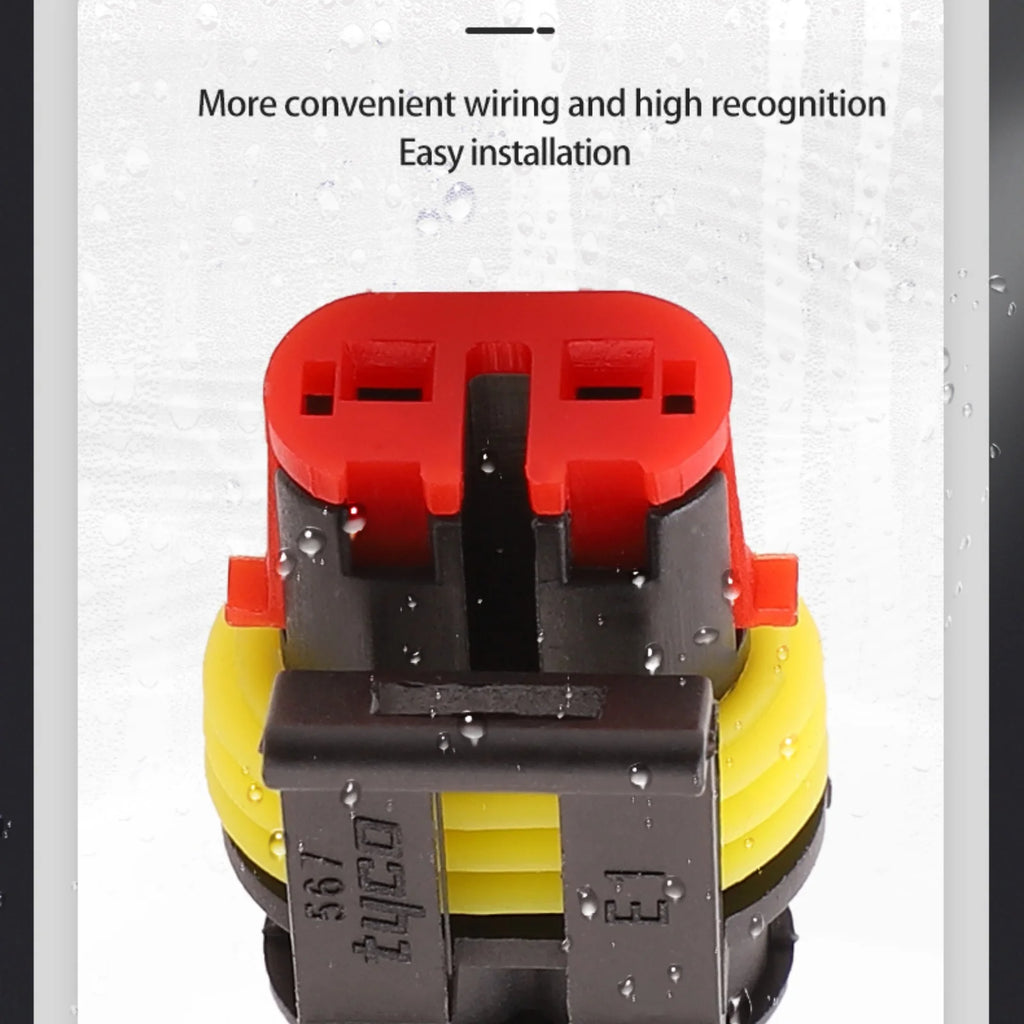 AMP 2 PIN Waterproof 1.8mm Female Male Tyco Super Electrical Automotive Connector Plug Wiring Harness For Car 282104-1 282080-1