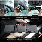 Car Snap-on HD Large Field of View Anti-fog Rear-view Mirror Universal Anti-glare Wide-angle Mirror White Car Accessories Amagi