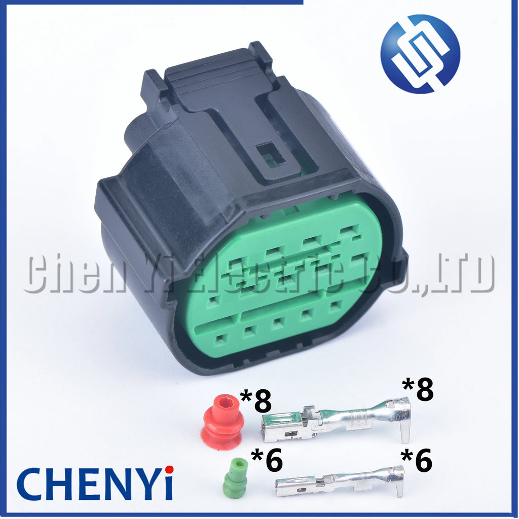 14 Pin Auto Headlight Waterproof Connector Car Lamp Light Wire Harness Plug GL301-14021 GL291-14021 For Hyundai Elantra  Kia K3