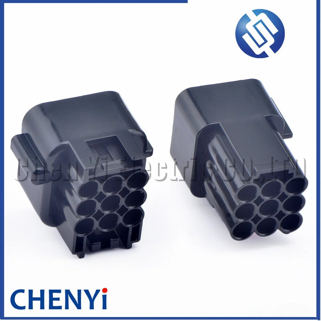 9 Pin black Automotive waterproof connector Motorcycle COP Ignition coil Wire Harness Plug FW-C-9F-B FW-C-9M-B With pins