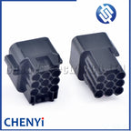 9 Pin black Automotive waterproof connector Motorcycle COP Ignition coil Wire Harness Plug FW-C-9F-B FW-C-9M-B With pins