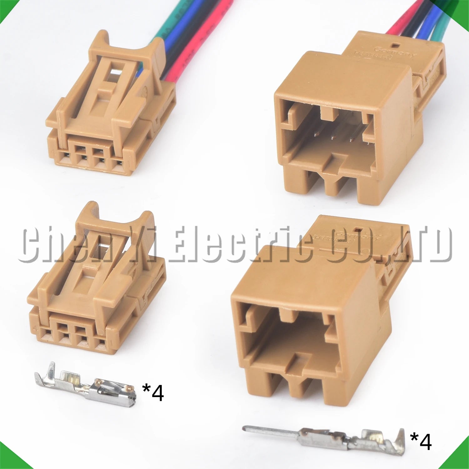 4 pin automotive connectors rearview mirror adjustment background light wire harness pl...