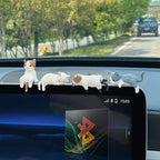 1/4Pcs Car Decoration Sleeping Cat Doll Kitty Creative Auto Ornaments Toys Cat Micro Landscape Model Cute Car Accessories Gifts