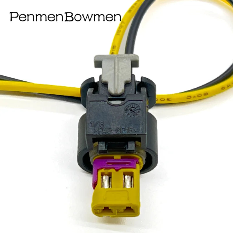 1 Ser 2 Pin Auto Fuel Injector Electrical Connectors Waterproof Female Wire Harness Plug 4F0973702A For Golf Jetta Passat Polo