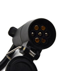 4 Pin Flat Plug To European 7 Pin Connector 4 To 7 Trailer Light Converter Electrical Adapter Socket Trailer Accessories