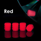 Mini Car Tire Valve Caps Luminous Valve Stem Caps Universal Fluorescent Tyre Nozzles Cover Tyre  wholesale