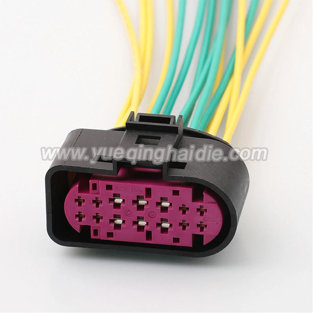 14 Pin 1.5mm 3.5mm Series Female Connector Motorcycle Harnesses Wiring Harness Volkswagen Audi Headlamp 1J0973737/1719105-1