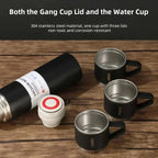 Vacuum Flasks Thermoses Set Thermos for Hot Water Bottle Drinkware Fathers Day Gifts Home Stainless Steel 500ml Thermal Cold