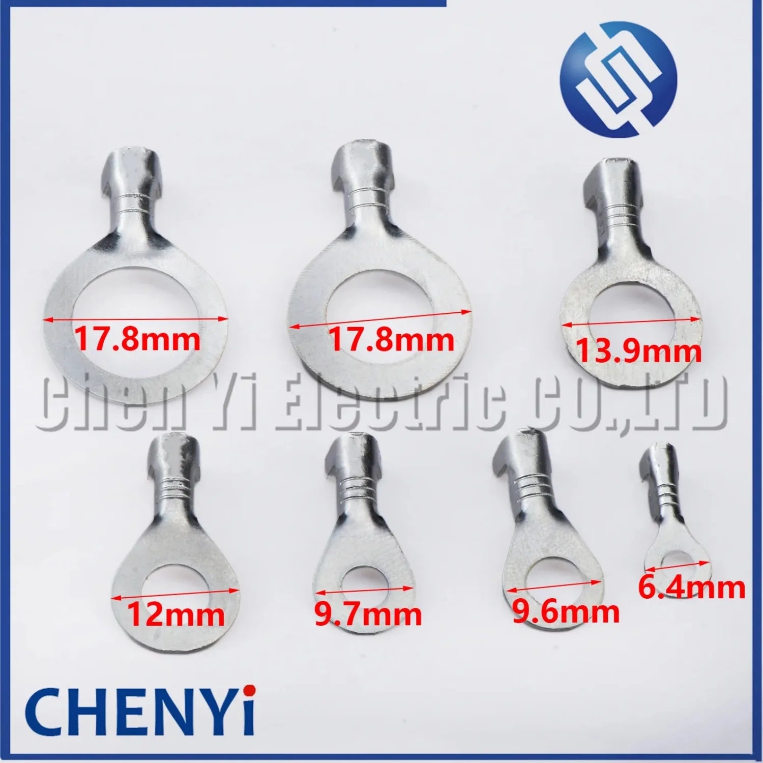 50 Pcs M3/M4/M5/M6/M8/M10/M12 Ring Lugs Eyes Brass tin plating Crimp Terminals Cable Lug Cold Pressure O Type Wiring Nose Pin