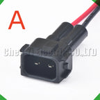 2-Pin Wire Harness Harness Automotive Waterproof Injector Connector Honda fuel injector