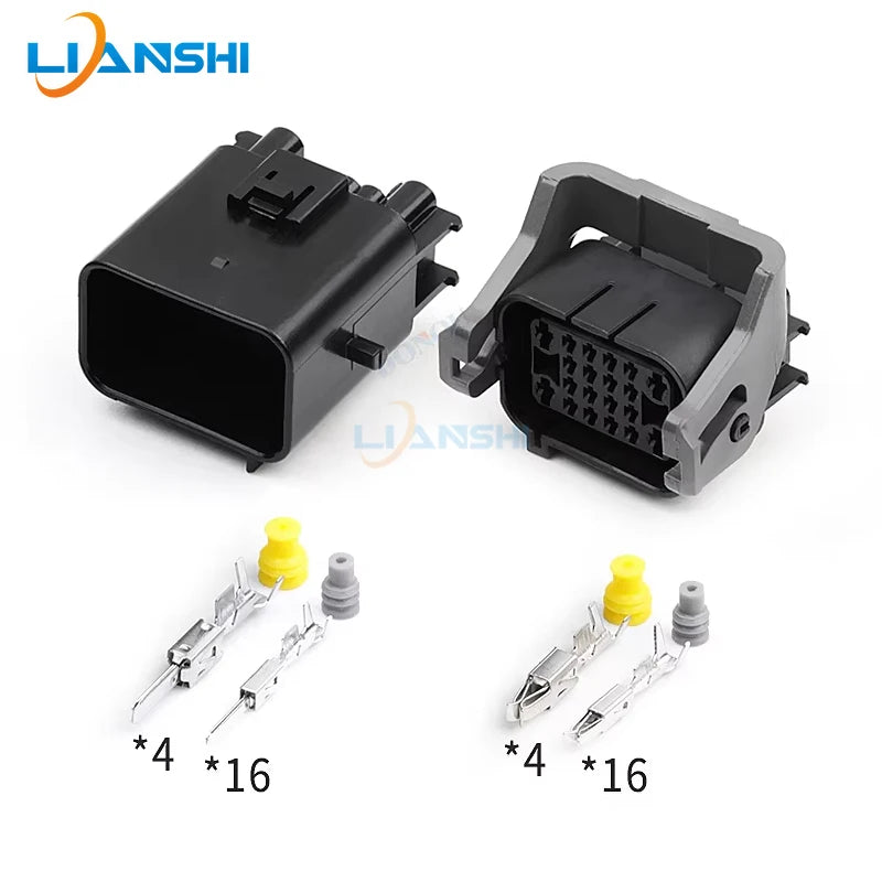 936777-2 male and female, 936780-2, suitable for Geely front bumper headlight plug, Roewe engine 20-hole connector