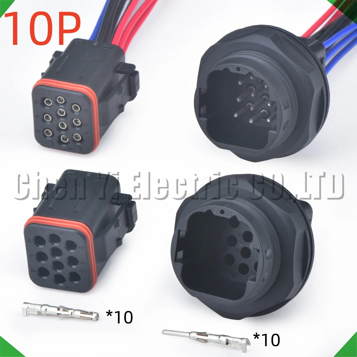 10-pin auto connector automotive connectors harness 132010-001 132010-000 cummins