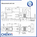 10 Pcs 9.5 Series Automotive connector plug Crimp Wire Female Terminal Splice Pins DJ6218B-E9.5-1.2E 962936-1 962934-1 962938-1