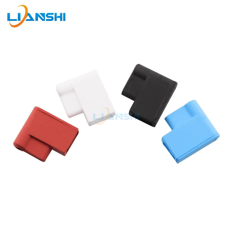 6.3 Double wire elbow silicone sheath 250 terminal elbow sheath high temperature resistant 6.3 flag spring insulation sheath