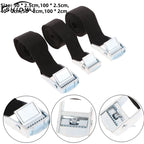 Buckle Tie-Down Belt Cargo Lashing Straps For Car Motorcycle Bike With Metal Buckle Tow Rope Strong Ratchet Belt For Luggage Bag