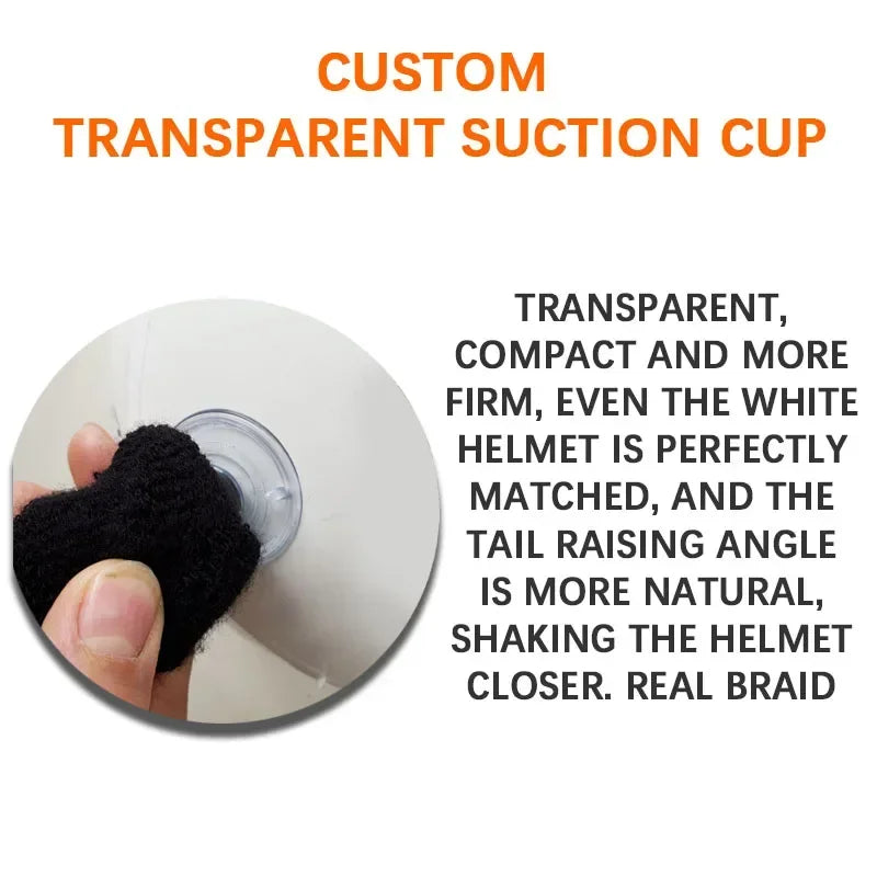 24Inch Stylish and Secure Motorcycle Helmet Ponytail Attachment Easily Add Length and Volume to Your Hair While Riding Amagi