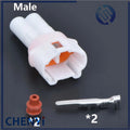 5 sets 2 Pin way MT090 Female or Male White Auto Connector Waterproof Automotive Plug For Motorcycle 6180-2181 6187-2171