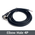 M12 Waterproof Sensor Cable 2m – Male & Female Connector, 4/5/8/12 Pin, Injection Molded for Industrial Automation