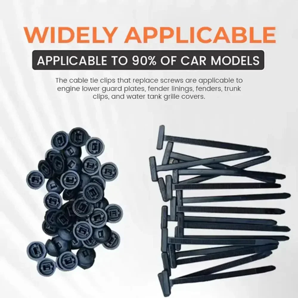 Nylon Universal Cable Tie Buckle-Heavy Duty Zip Ties Holder with Pin & Button Design Self-Locking Nylon Zip Ties Holder Amagi