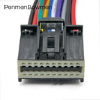 20 Pin 2.54mm Auto Camera Module Plug Wiring Harness Car Female Electrical Cable Connectors With Cable 34729-0200