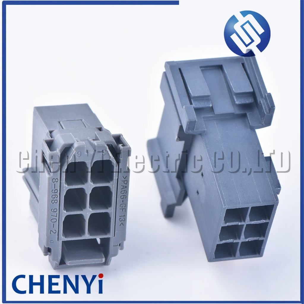6 Pin male female Heavy duty car ABS EBS wire harness plug connector 8-968970-2 1-965640-3 1-965641-1 8-968970-1 With Pins