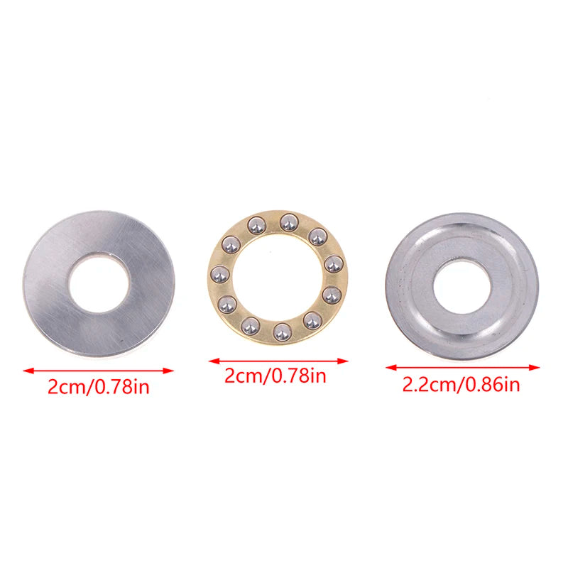10Sets Thrust Ball Bearing F8-22M 7 F8 22m Inner Diameter 8mm Plane Planar Miniature Axial Ball Bearings