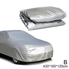 Universal Fit Full Car Cover Waterproof Dustproof All-Season PE Film Coat with Aluminum Protective Sunshade UV Ray Reflection