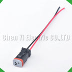 2-Pin Wire Harness Harness Waterproof Connector excavator headlight headlight