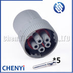 DEUTSCH Gray 5 Pin Waterproof connector HD16-5-16S HD10-5-16P HD10 1.5 Series Flame Retardant diagnosis Plug With pins