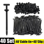Universal Nylon Cable Ties Buckle Self Locking Heavy Duty Car Repair Fastener Auto Trunk Fender Engine Guard Panel Retainer Clip