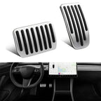For Tesla Model 3/Y Aluminum Pedal Cover 2 Pack Accessories 2019-2024 Foot Pedal Pads Anti-Slip Performance Accelerator amagi
