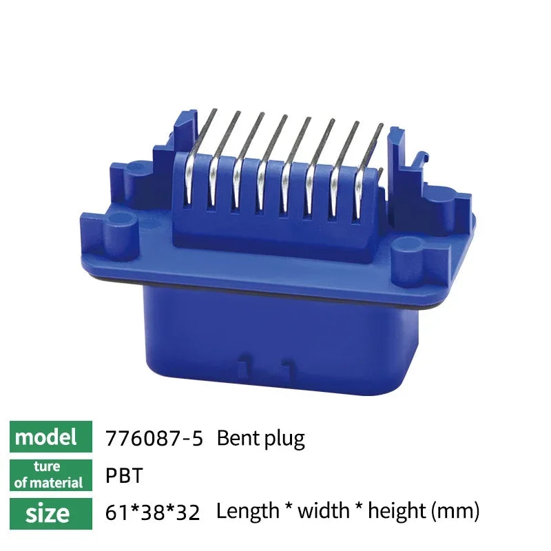 10/100Pcs ECU Controller Connector PCB Panel Waterproof Bent Needle Pin Socket Plug Board Terminal 776087 776163 776267 776280