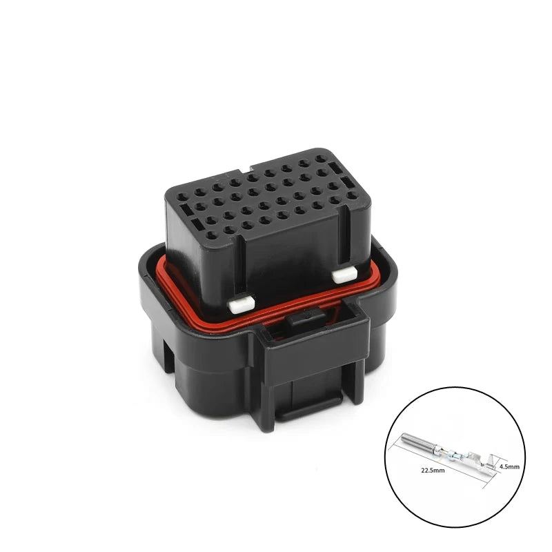 AMP type connector plug 4-1437290-1 automotive waterproof connector 34-core PCB soldering 6437288-2