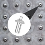 Aluminium Alloy Knockout Expansion Rivets Head Perforated Rivets Hammered Expanding Nails Screws Fasteners Auto Parts 10-100Pcs