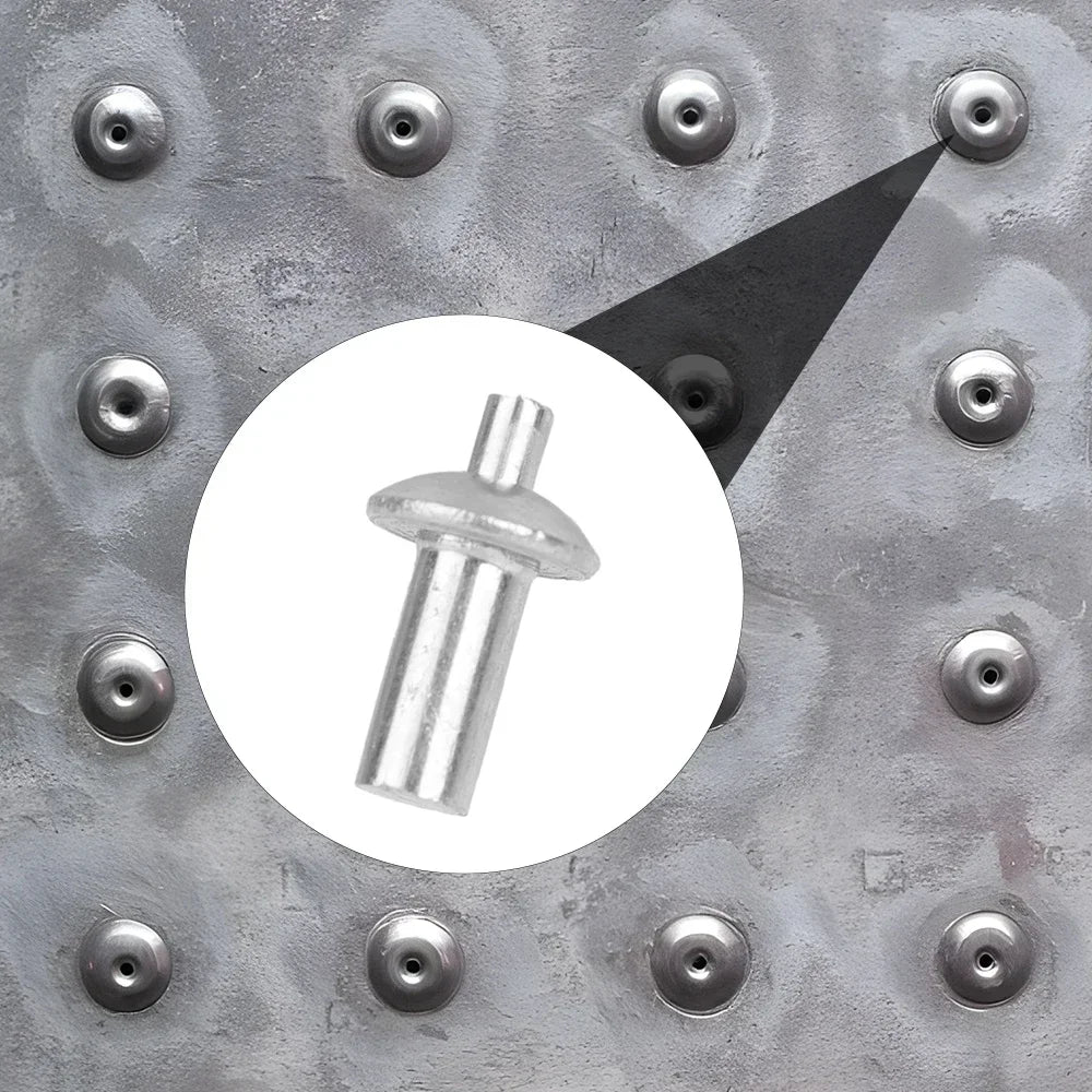 Aluminium Alloy Knockout Expansion Rivets Head Perforated Rivets Hammered Expanding Nails Screws Fasteners Auto Parts 10-100Pcs