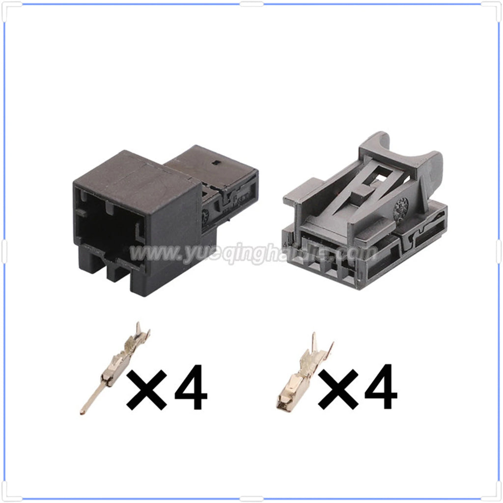 4Pin Connector Unsealed 0.6mm Male Female Connector Wire Harness Socket AC Assembly Lamp Housing for VW Audi 8K0972994 8K0973754