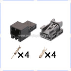 4Pin Connector Unsealed 0.6mm Male Female Connector Wire Harness Socket AC Assembly Lamp Housing for VW Audi 8K0972994 8K0973754