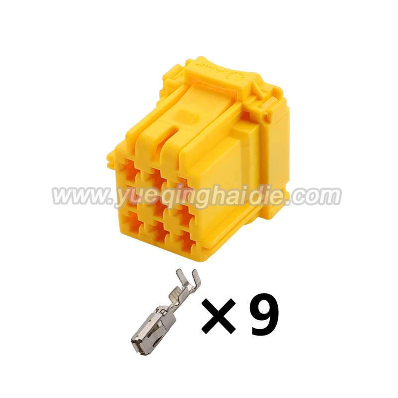 9PIN Connector 2.8mm Unsealed Male Female Connectors Wiring Harness Cable Socket 8-968971-1 Grey Yellow White