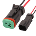 2-PIN Connector Waterproof 1.6mm Series Male Female Connectors Wiring Harness DT04-2P-E005 DT06-2S-E004