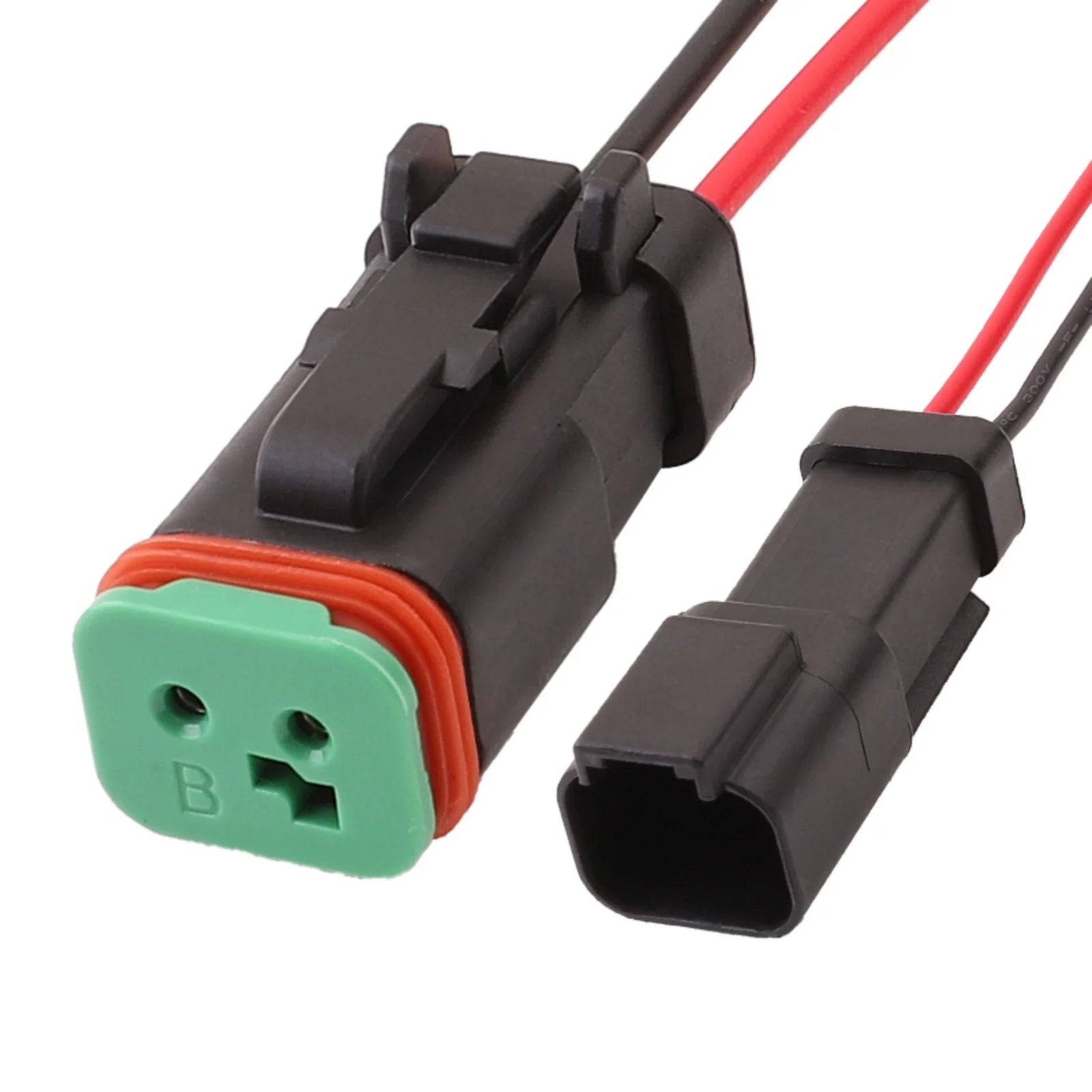 2-PIN Connector Waterproof 1.6mm Series Male Female Connectors Wiring Harness DT04-2P-E005 DT06-2S-E004