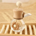 Fashion Car Hanging Perfume Pendant Fragrance Air Freshener Empty Glass Bottle For Essential Oils Diffuser Auto Ornaments Amagi