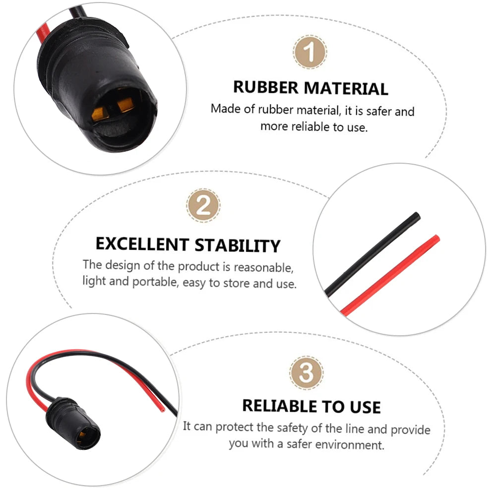 Car Accessories Light T5 T10 W5W Bulb Socket LED Adapter Connector For Use In Automotive Motorcycle Instrument Lights Connector