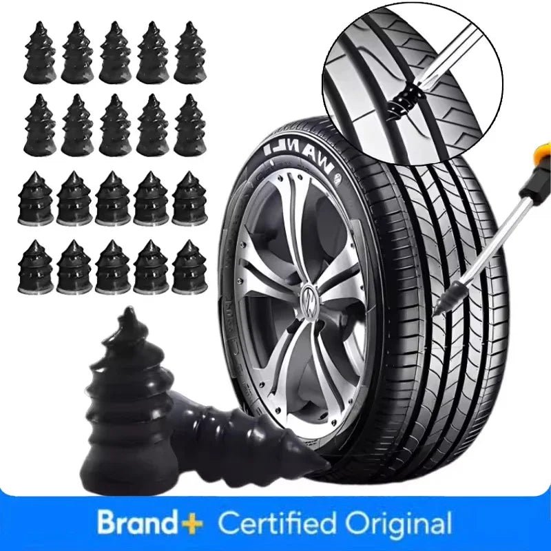 Car Tire Wick Vacuum Tyre Repair Nails Wicks for Car Punctures Car Motorcycle Repairing Rubber Tubeless Tire Repair Tool Amagi