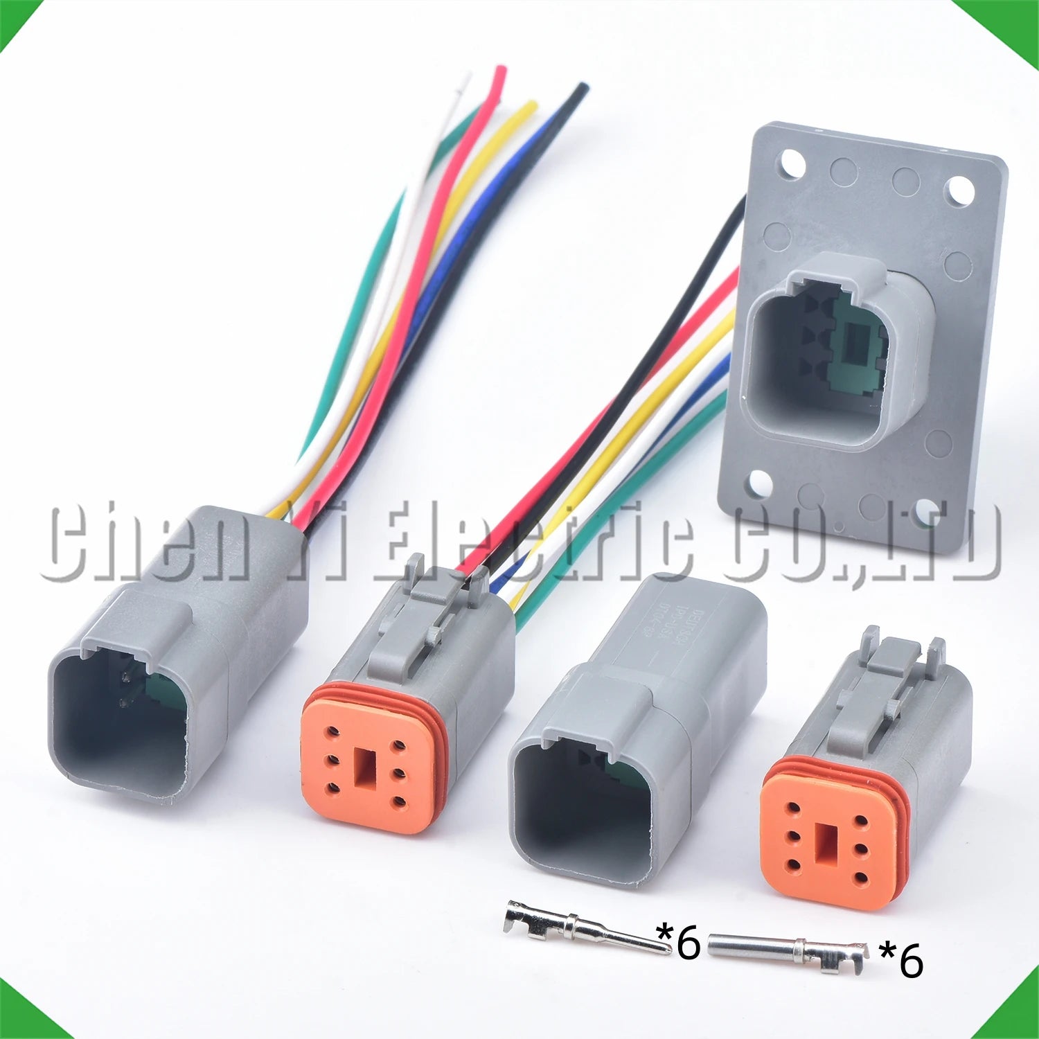 6-Pin Wire Harness female Waterproof Connector Automotive Electrical Harness pigtail