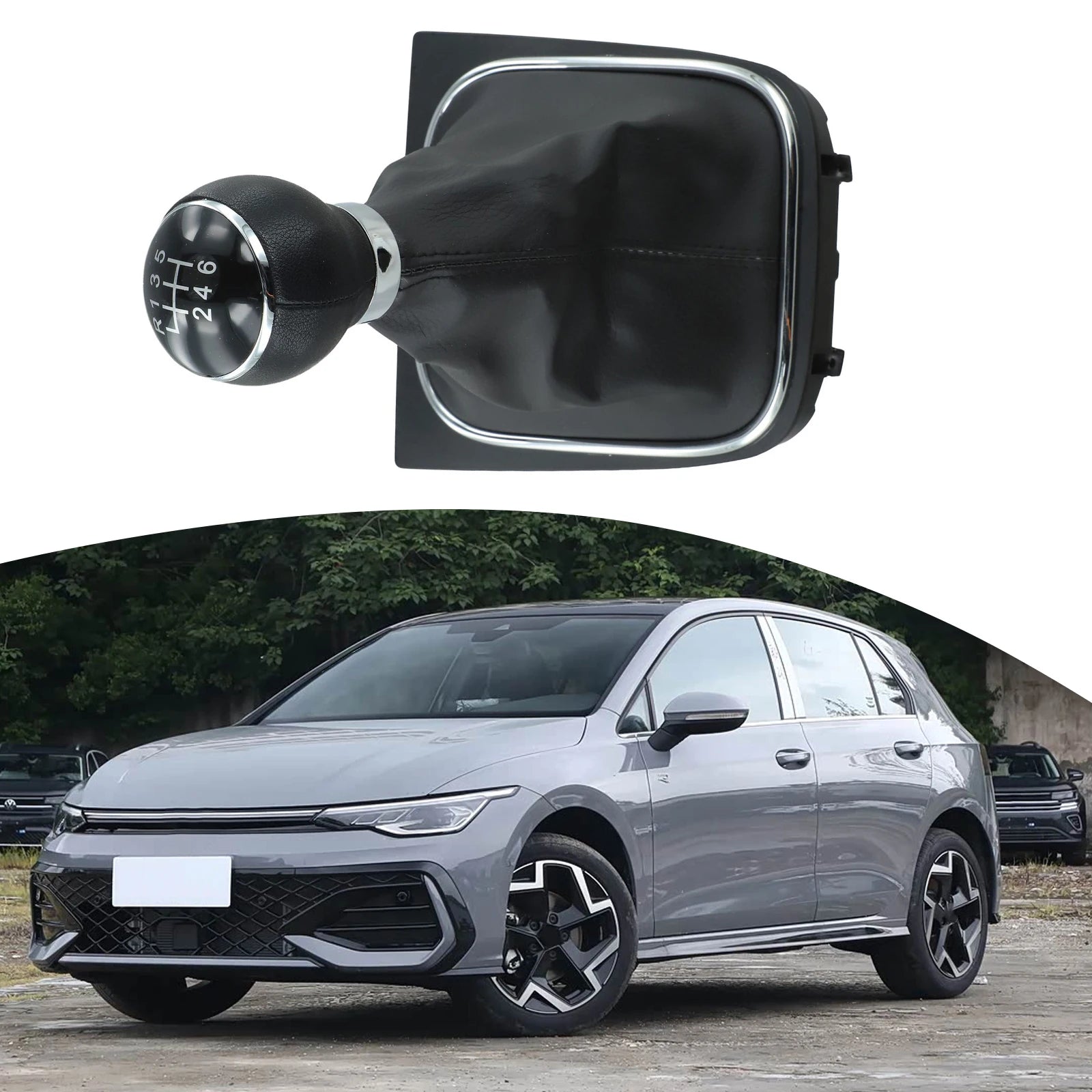 1pc 5/6 Speed  Elegant  Gear Shift Knob Cover  For Golf For Jetta  Easy Install  Stylish Upgrade Car  Lever Shifter  HandBall