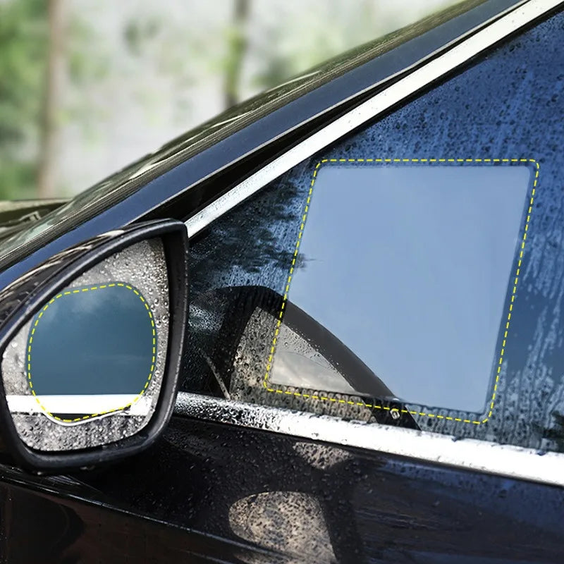 Car Rearview Mirror Film Side Window Rainproof Clear Film 2/1Pcs Anti Fog Window Mirror Protective Film Sticker Car Accessories